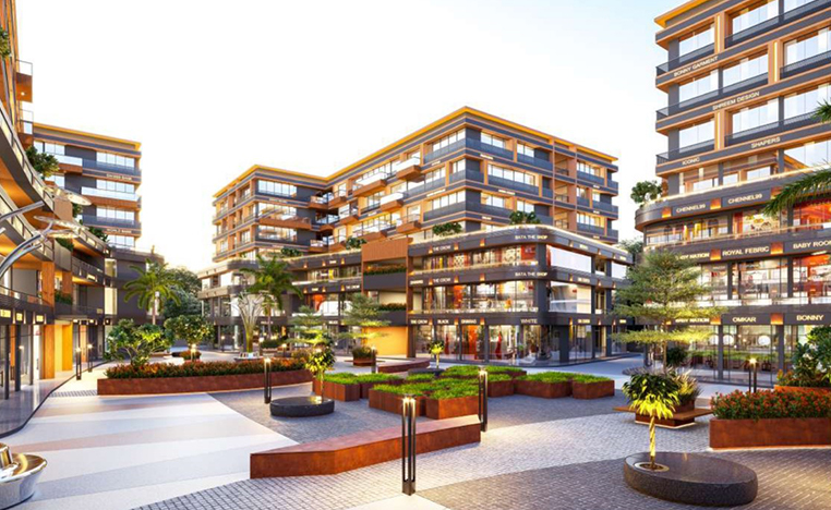 Modern building facade